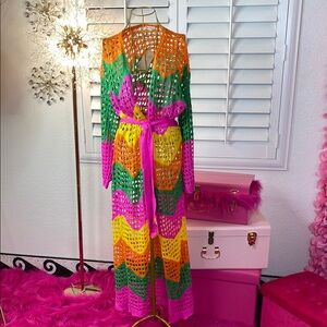 💥 Color Pop Crochet Duster 💥